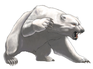 Polar white bear PNG-23491